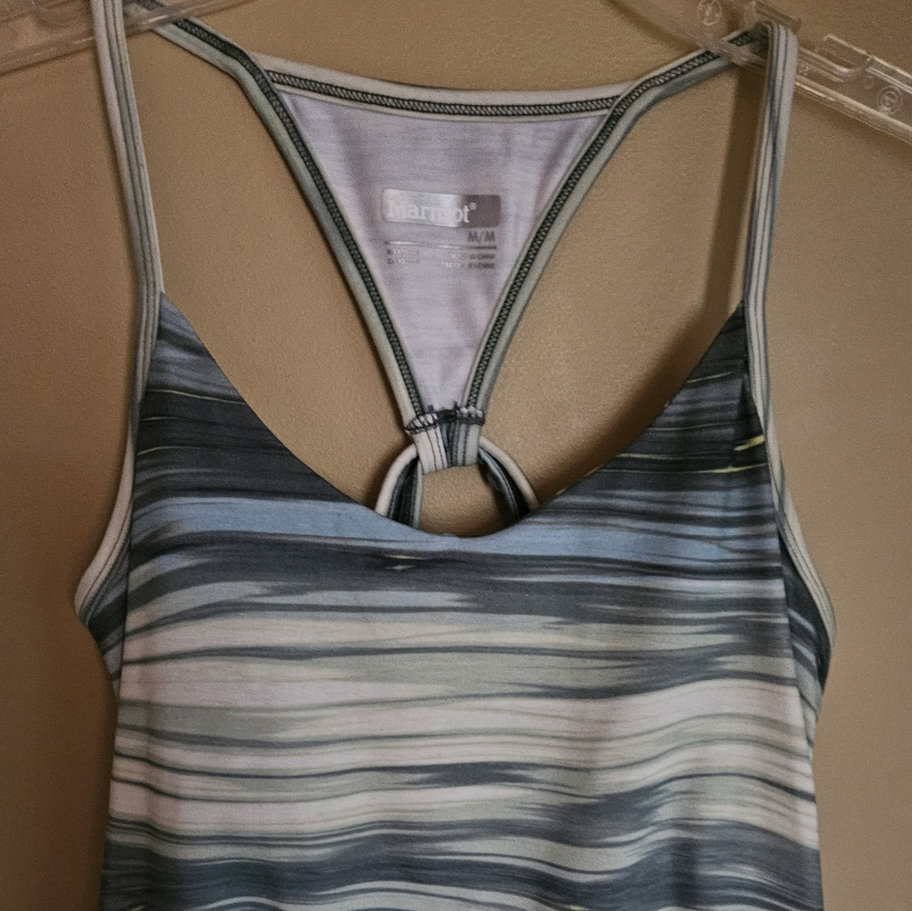 Marmot Crocodile Scramble Solstice Racerback Tank Top Size M